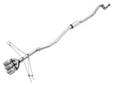 AWE Track Edition Exhaust for 10th Gen Civic Si Coupe / Sedan (includes Front Pipe) - Triple Chrome Silver Tips - Primary